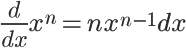 the formula to derive a function