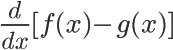 the format of functions that can use the difference rule