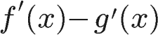 the result of applying the difference rule
