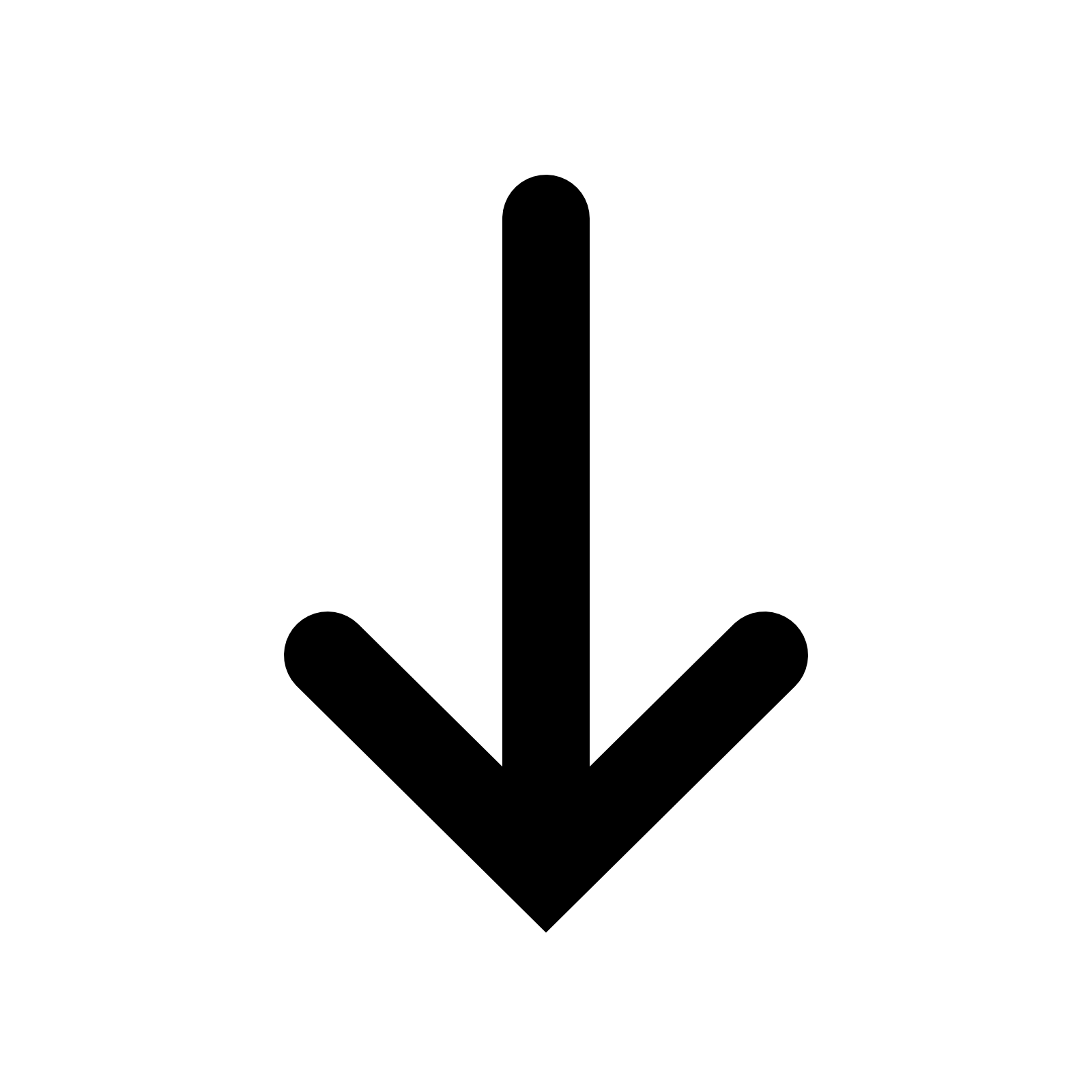 arrow pointing down