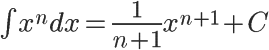 the formula to integrate basic, non-special functions